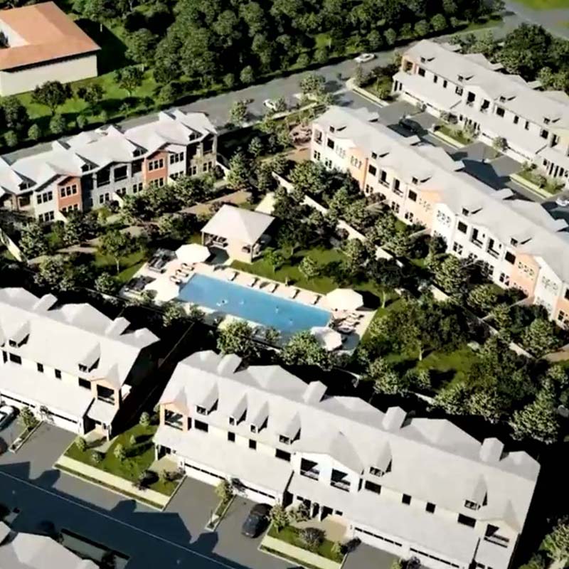 Project PRC Corporation Affordable Housing Developers Projects Multifamily Townhomes Kennedale Oaks Site Plan